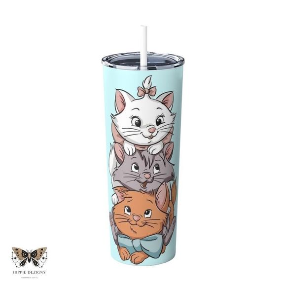 The Aristocats 20oz Steel Tumbler With Lid & Straw - Picture 2 of 14